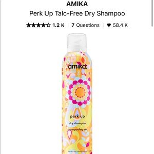 NIB AMIKA Perk Up Dry Shampoo - Full Size
